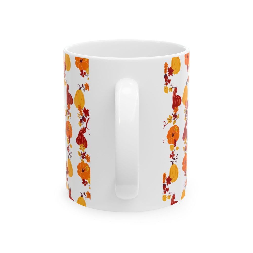Fall-Themed Ceramic Mug | Hello Fall Gift for Pumpkin Lovers, Autumn Beverage, Coffee Cup, Cozy Home Decor, Harvest Celebration