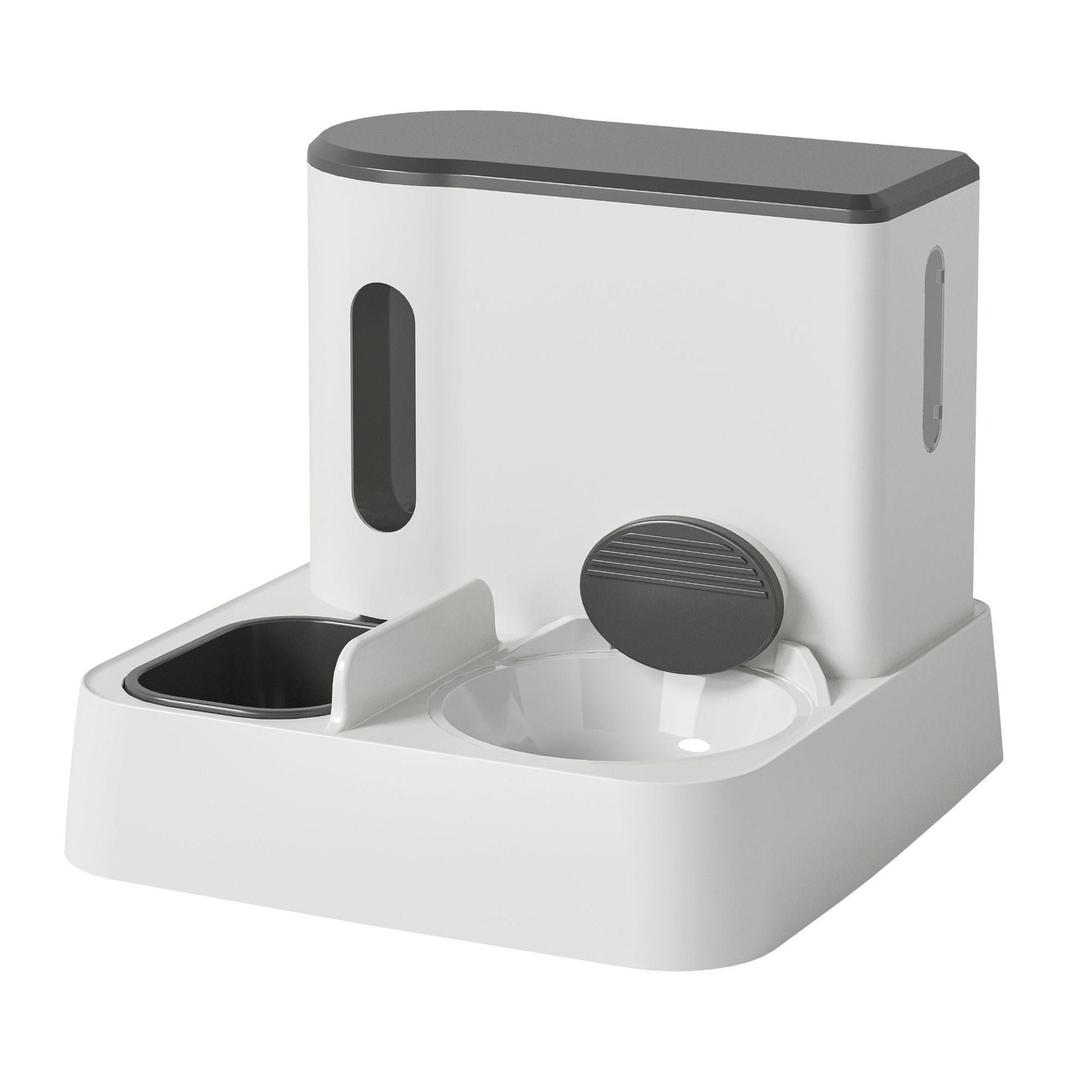 Cat Automatic Pet Feeder Water Dispenser Integrated Double Bowl Drinking Pet